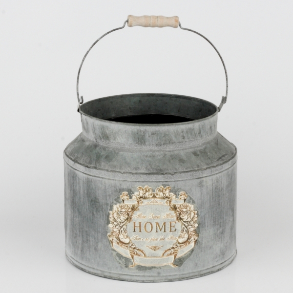 Kovová dekorační bandaska HOME (sada 3ks) 34/27/20cm