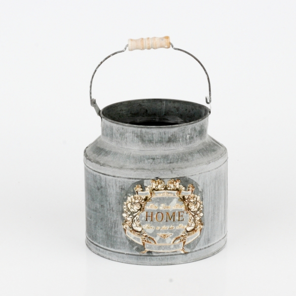 Kovová dekorační bandaska HOME (sada 3ks) 34/27/20cm