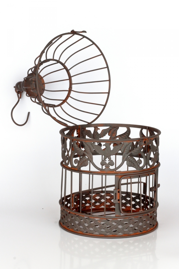 Kovová dekorační klec 45cm