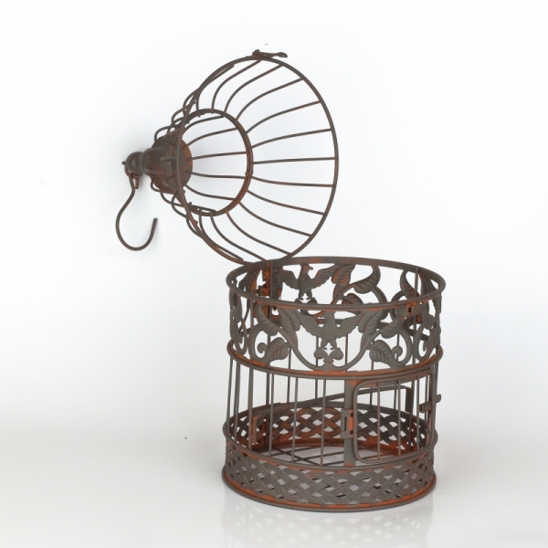 Kovová dekorační klec 45cm