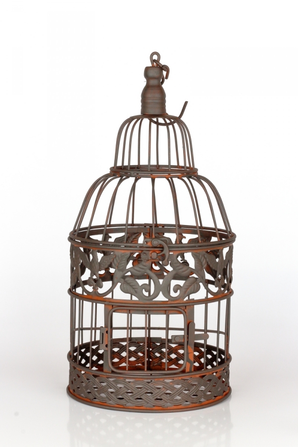 Kovová dekorační klec 45cm