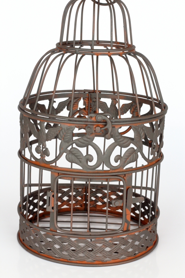 Kovová dekorační klec 45cm