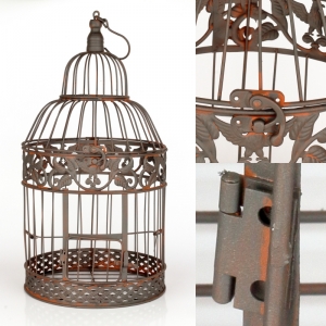 Kovová dekorační klec 55cm