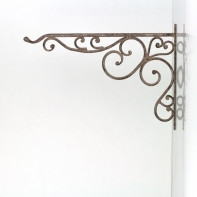 Kovová konzole na květiny 35x24cm