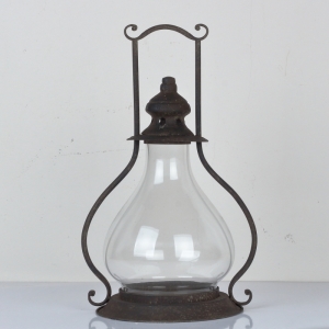 Kovová lucerna 22x45cm