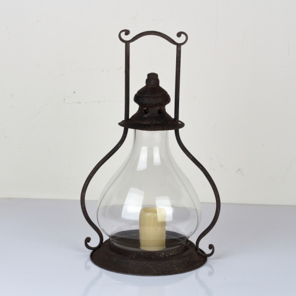 Kovová lucerna 22x45cm