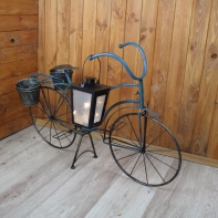 Kovová lucerna s 5ti LED 14x20x14cm