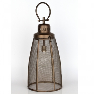 Kovová lucerna s žárovkou 50cm