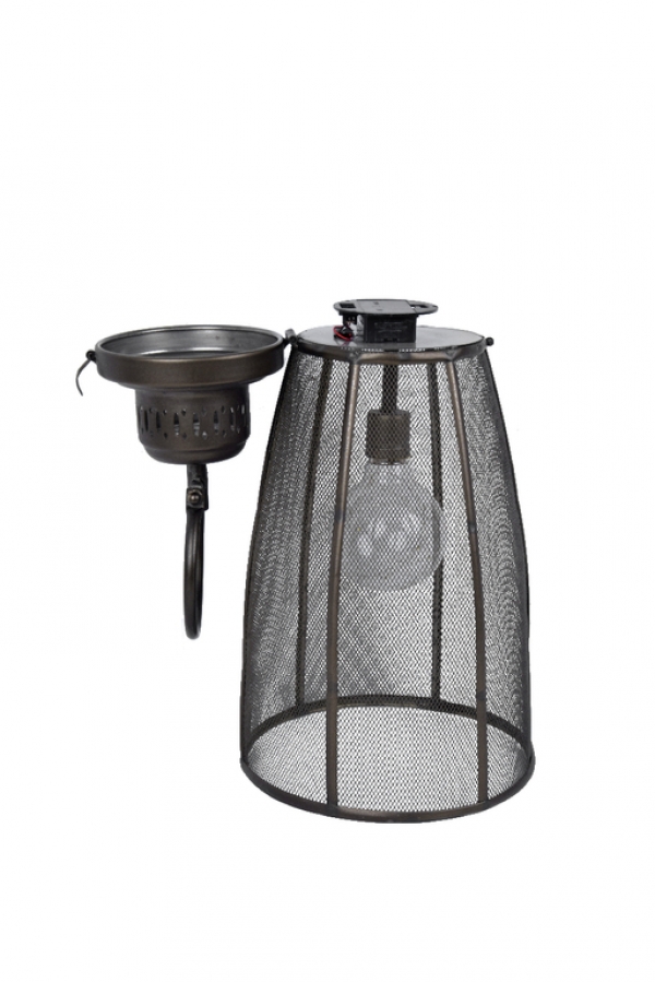 Kovová lucerna s žárovkou 50cm