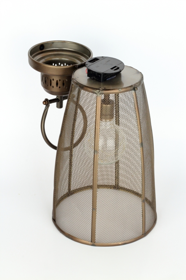 Kovová lucerna s žárovkou 50cm