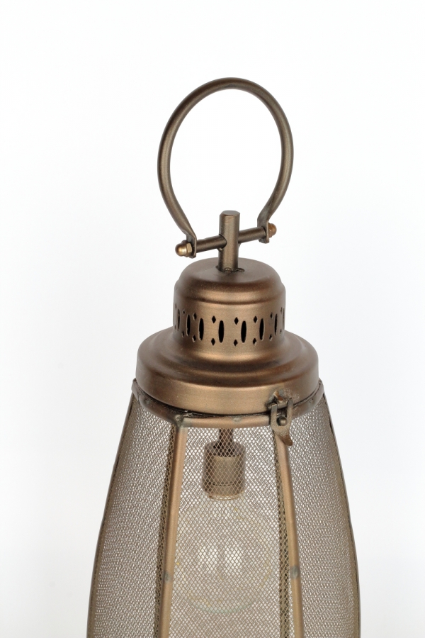 Kovová lucerna s žárovkou 50cm