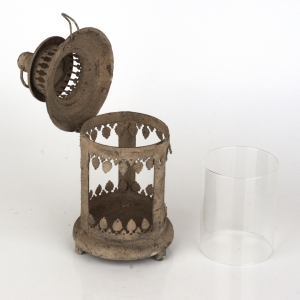 Kovová lucerna starodávná 20cm