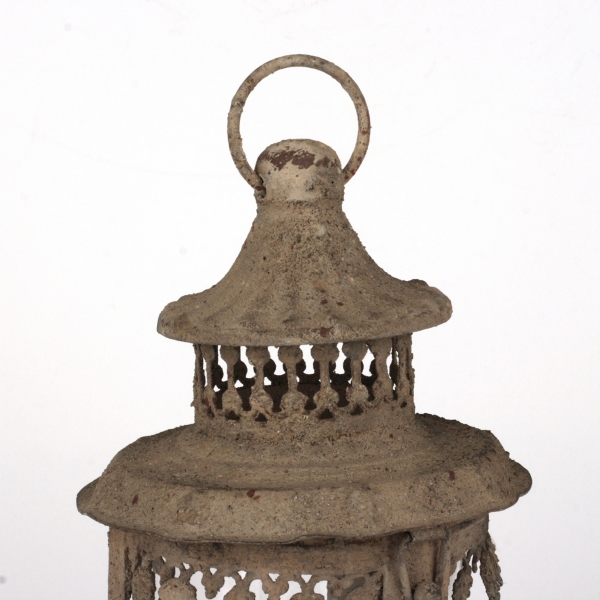 Kovová lucerna starodávná 20cm