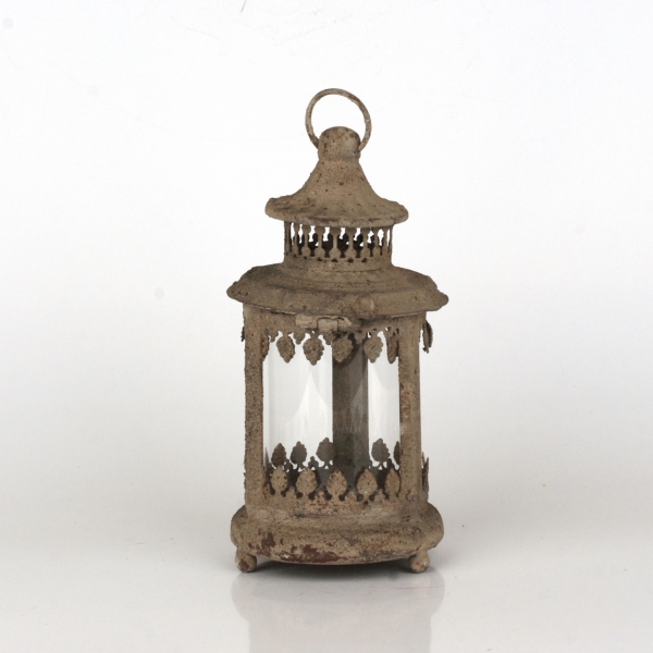 Kovová lucerna starodávná 20cm