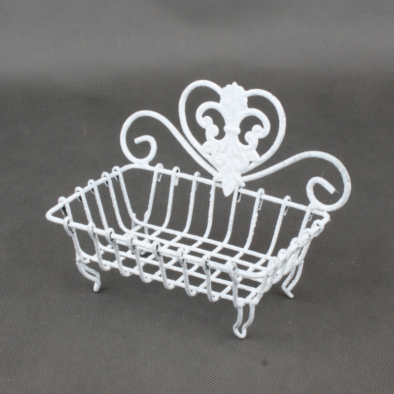 Kovová mýdlenka srdce 14x11x10,5cm