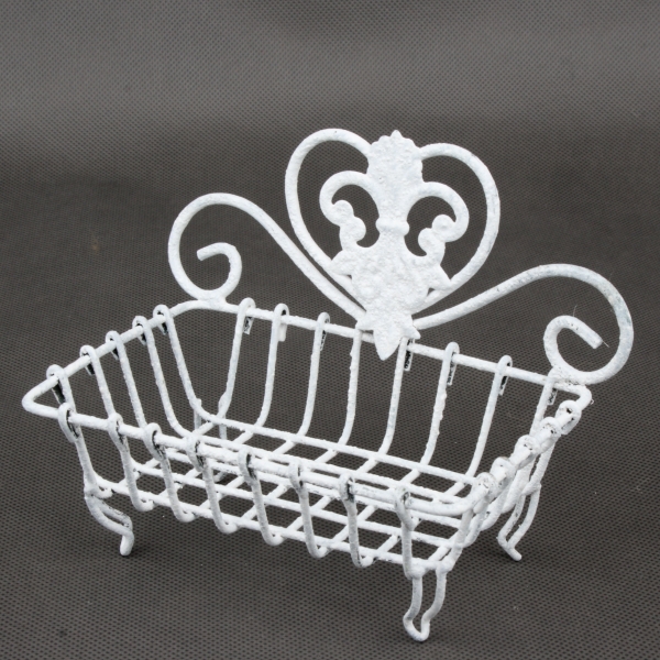 Kovová mýdlenka srdce 14x11x10,5cm