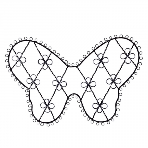 Kovová nástěnka motýl 45x30cm