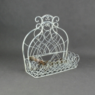 Kovová police do kuchyně bílá 36,5cm