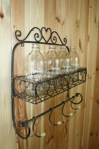 Kovová polička do koupelny 40x40,5x11cm