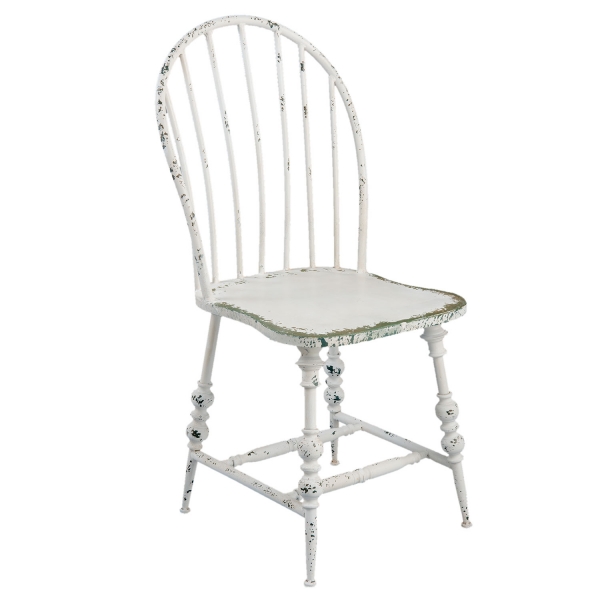 Kovová židle bílá 49x54x99cm