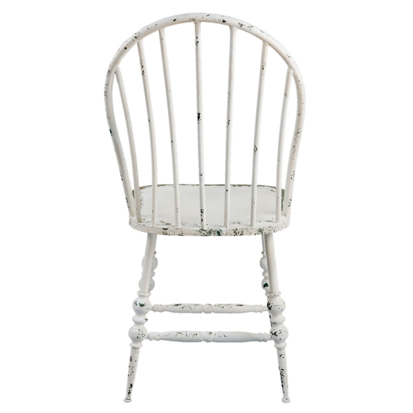 Kovová židle bílá 49x54x99cm