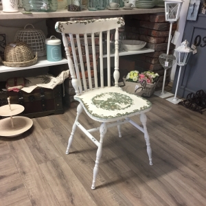 Kovová židle s patinou 47x51x89cm