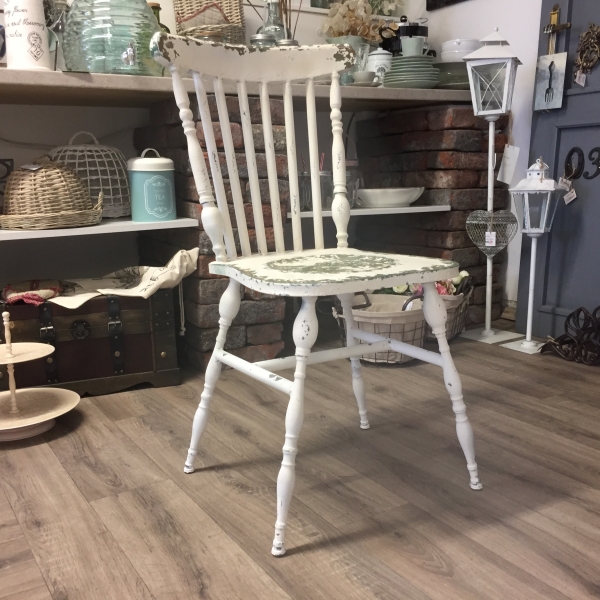 Kovová židle s patinou 47x51x89cm