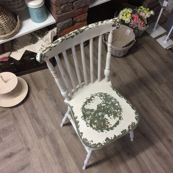 Kovová židle s patinou 47x51x89cm