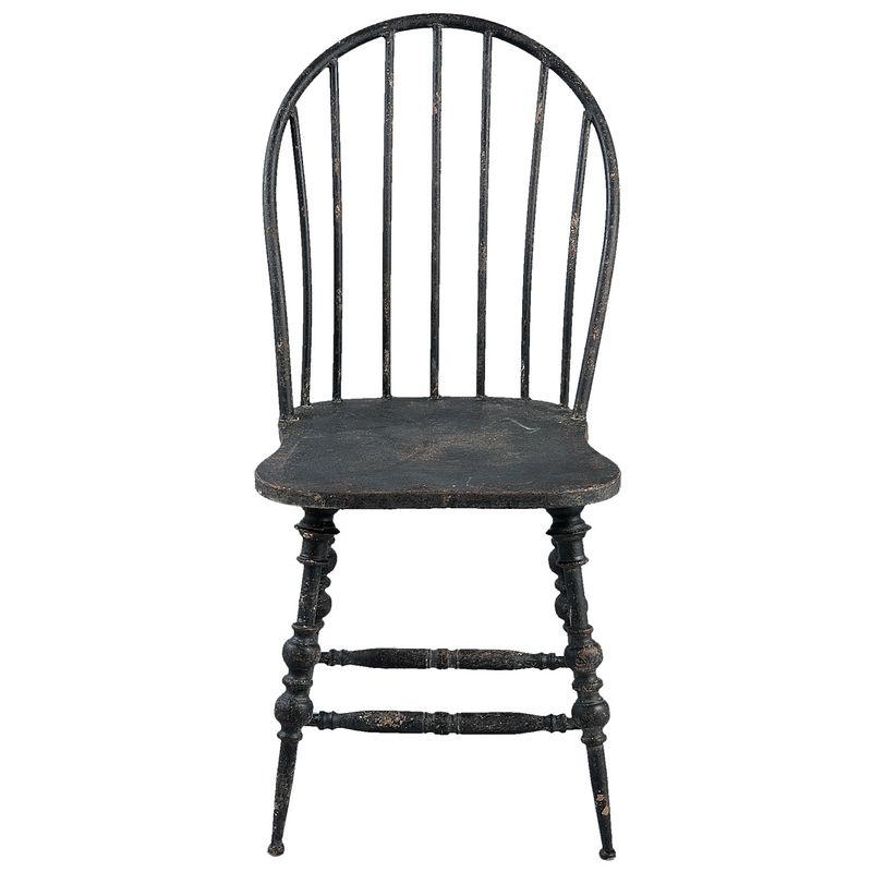 Kovová židle tmavá 49x54x99cm