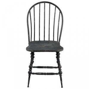 Kovová židle tmavá 49x54x99cm