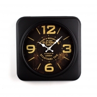 Kovové hodiny do restaurace London 35x35cm