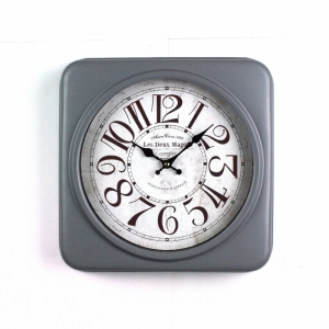 Kovové hodiny retro 35x35cm