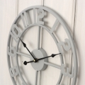 Kovové hodiny šedé 40cm