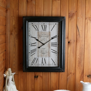 Kovové nástěnné hodiny - VYŘAZENO - Paris 1928 44x58cm