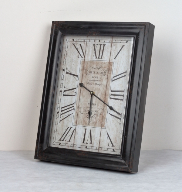 Kovové nástěnné hodiny - VYŘAZENO - Paris 1928 44x58cm