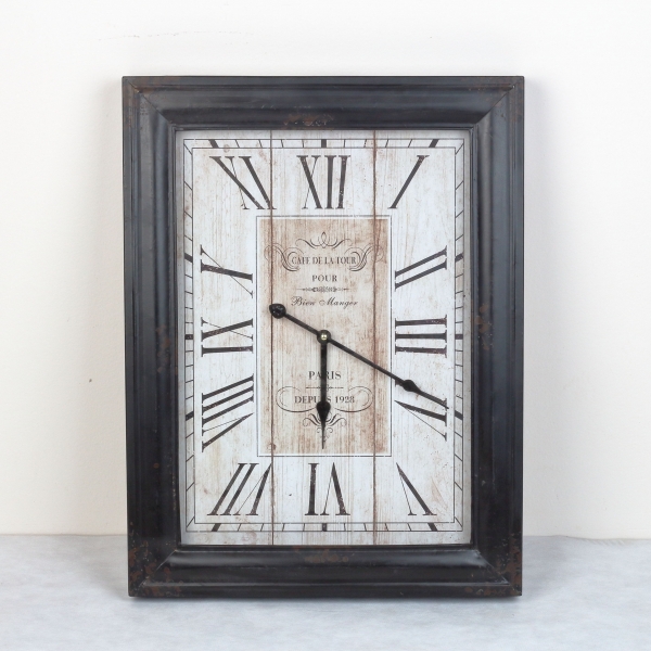 Kovové nástěnné hodiny - VYŘAZENO - Paris 1928 44x58cm