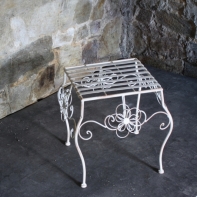 Kovové odkládací stolky Romantic 3ks 26/31/37cm