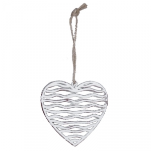 Kovové srdce na zavěšení Láska