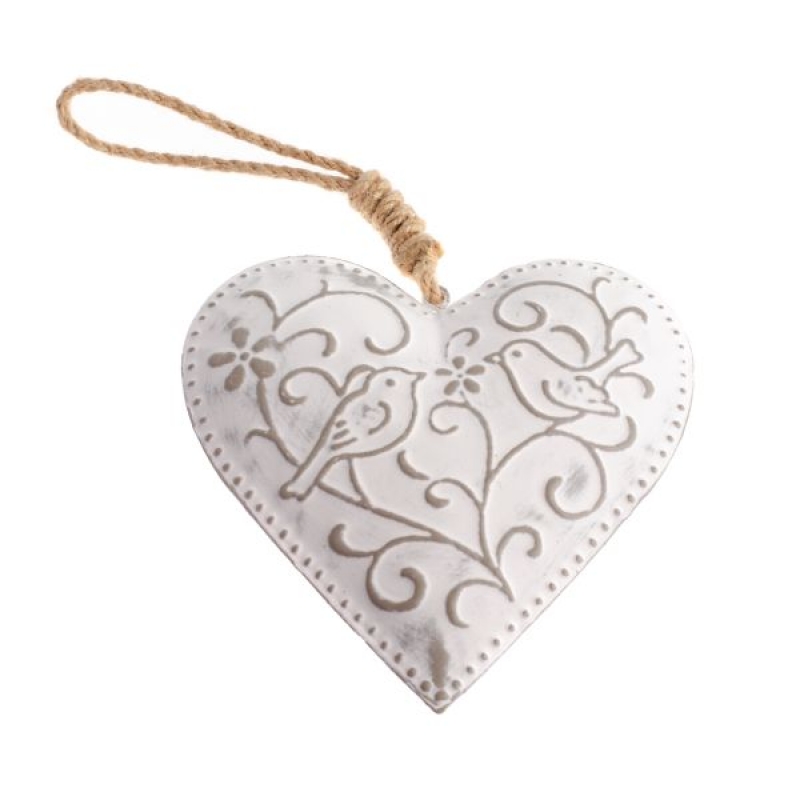 Kovové závěsné srdce z lásky 13x22x3cm