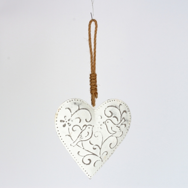 Kovové závěsné srdce z lásky 13x22x3cm
