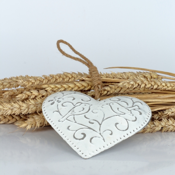 Kovové závěsné srdce z lásky 13x22x3cm