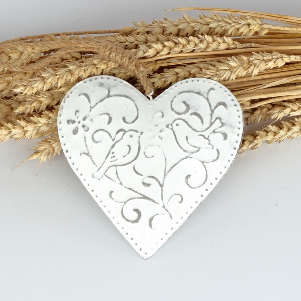 Kovové závěsné srdce z lásky 13x22x3cm