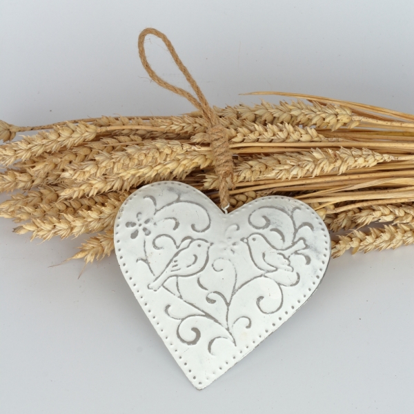 Kovové závěsné srdce z lásky 13x22x3cm