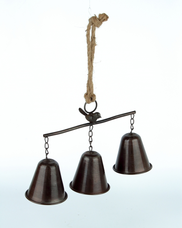 Kovové zvonky s ptáčkem
