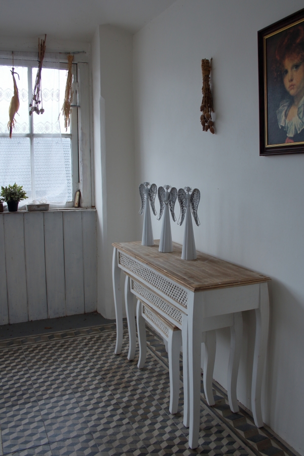 Kovový anděl se srdcem LED