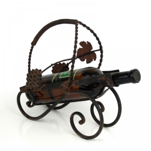 Kovový bar na víno 29cm