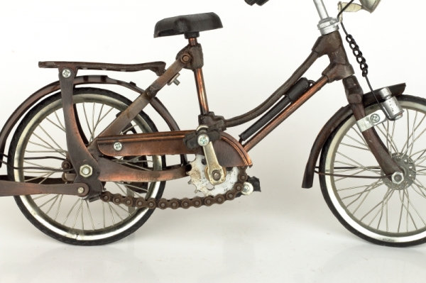 Kovový dekorační model pánské kolo 26x15cm