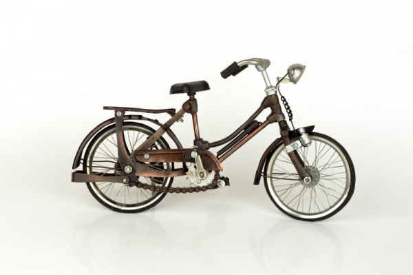 Kovový dekorační model pánské kolo 26x15cm