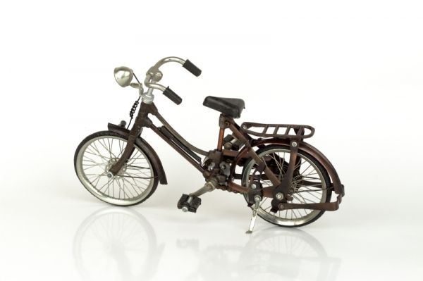 Kovový dekorační model pánské kolo 26x15cm