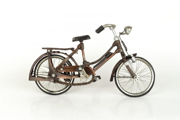 Kovový dekorační model pánské kolo 26x15cm